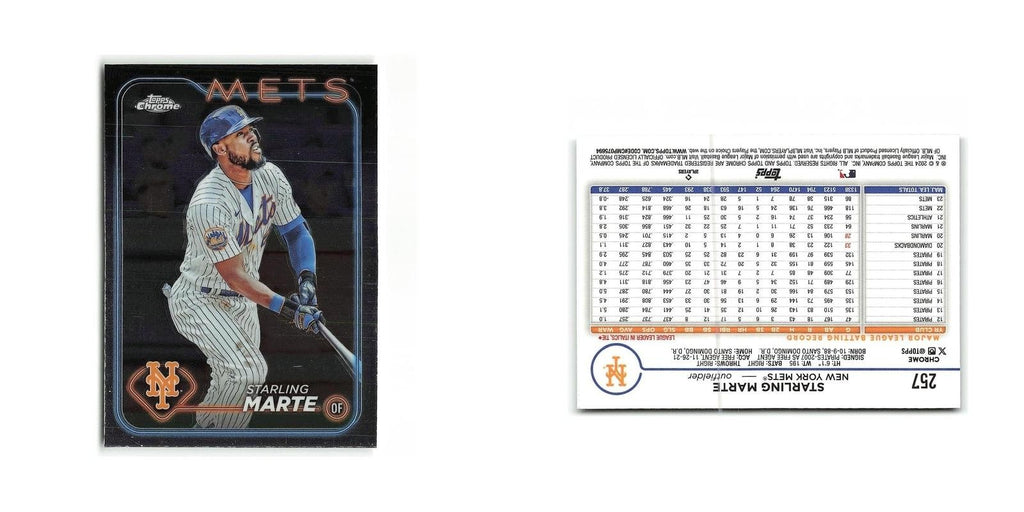 Starling Marte 2024 Topps Chrome #257 New York Mets Baseball Card NM