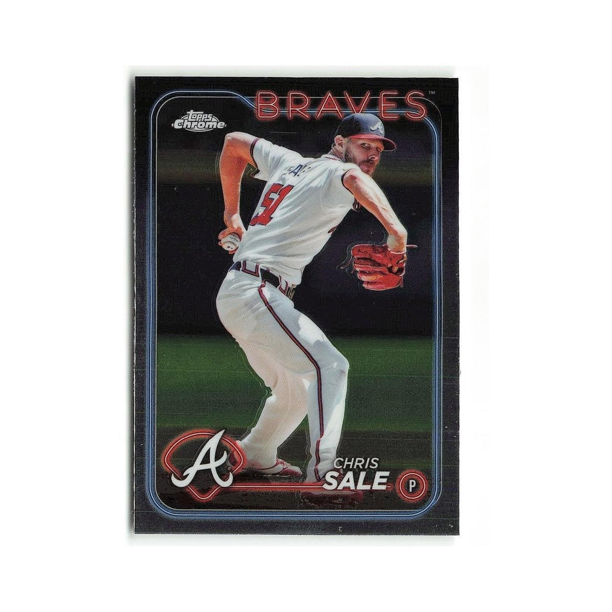 Chris Sale 2024 Topps Chrome #144 Atlanta Braves Baseball Card NM