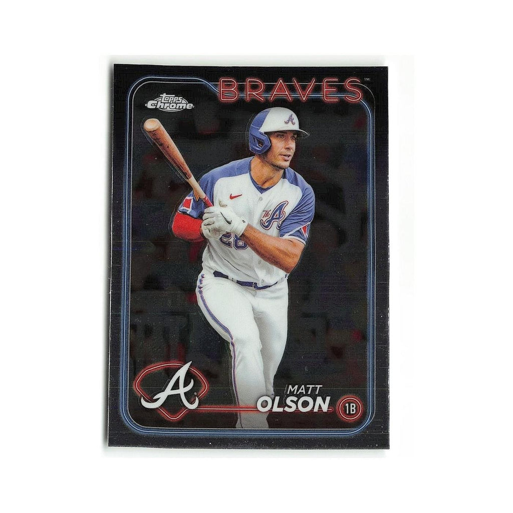Matt Olson 2024 Topps Chrome #23 Atlanta Braves Baseball Card NM