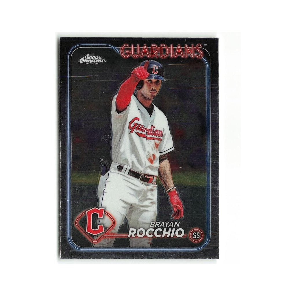 Brayan Rocchio 2024 Topps Chrome #113 Cleveland Guardians Baseball Card NM