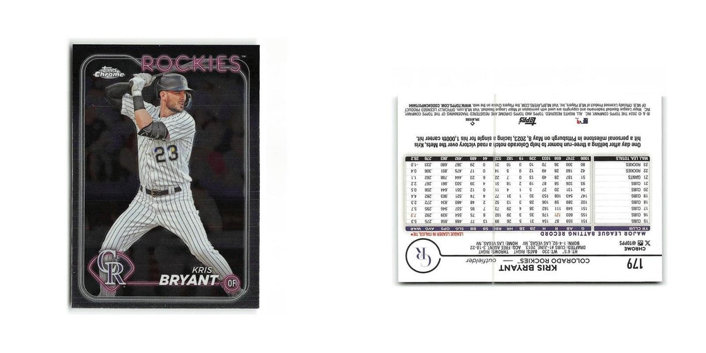 Kris Bryant 2024 Topps Chrome #179 Colorado Rockies Baseball Card NM