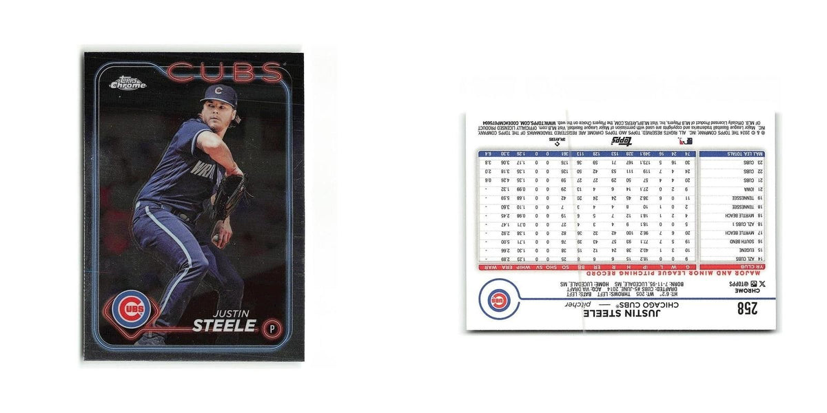 Justin Steele 2024 Topps Chrome #258 Chicago Cubs Baseball Card NM