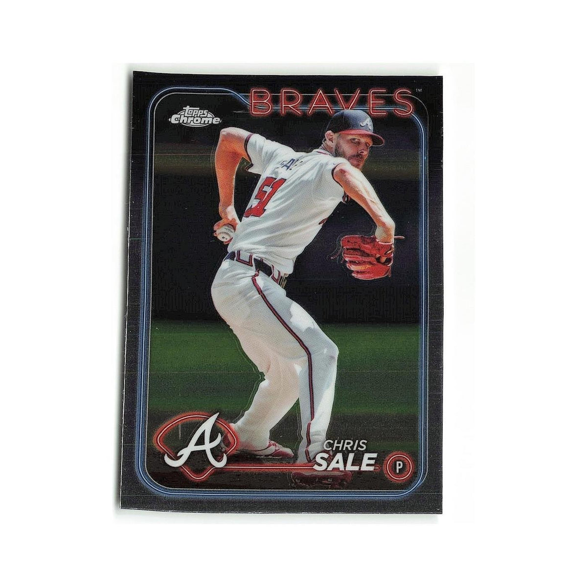 Chris Sale 2024 Topps Chrome #144 Atlanta Braves Baseball Card NM