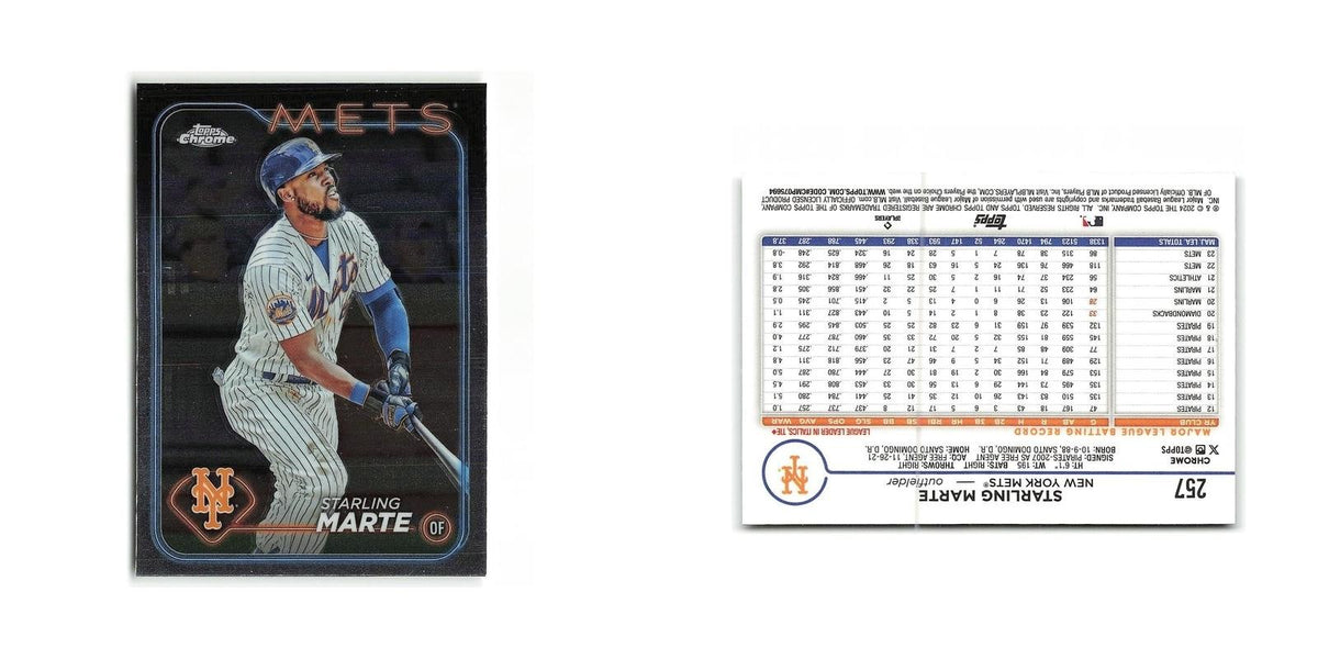 Starling Marte 2024 Topps Chrome #257 New York Mets Baseball Card NM