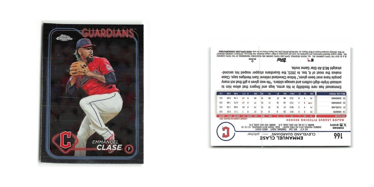 Emmanuel Clase 2024 Topps Chrome #166 Cleveland Guardians Baseball Card NM