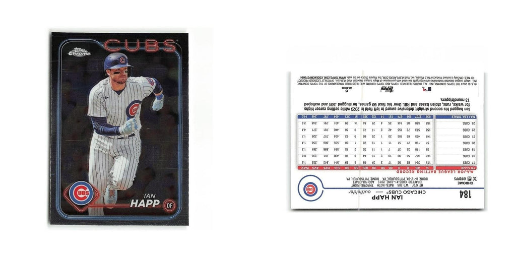 Ian Happ 2024 Topps Chrome #184 Chicago Cubs Baseball Card NM