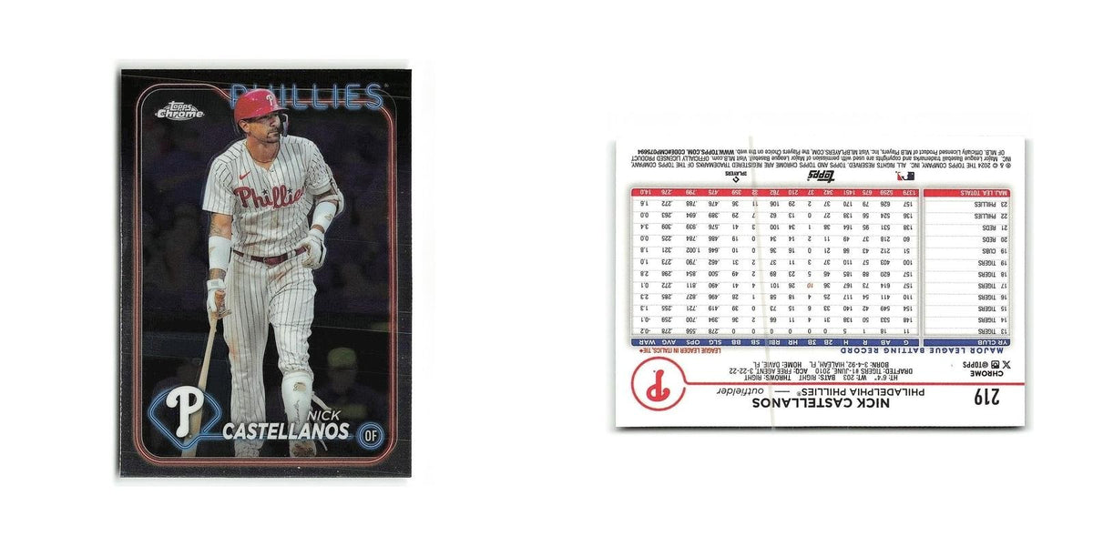 Nick Castellanos 2024 Topps Chrome #219 Philadelphia Phillies Baseball Card NM
