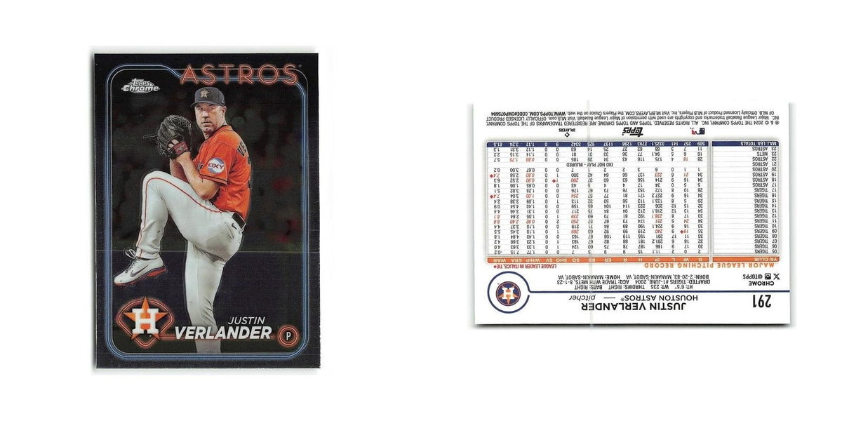 Justin Verlander 2024 Topps Chrome #291 Houston Astros Baseball Card NM
