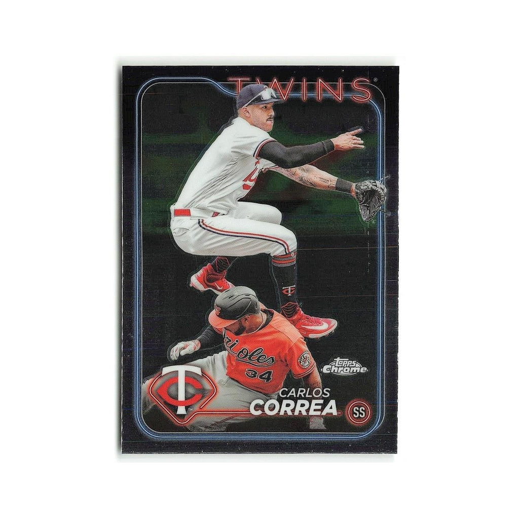 Carlos Correa 2024 Topps Chrome #156 Minnesota Twins Baseball Card NM