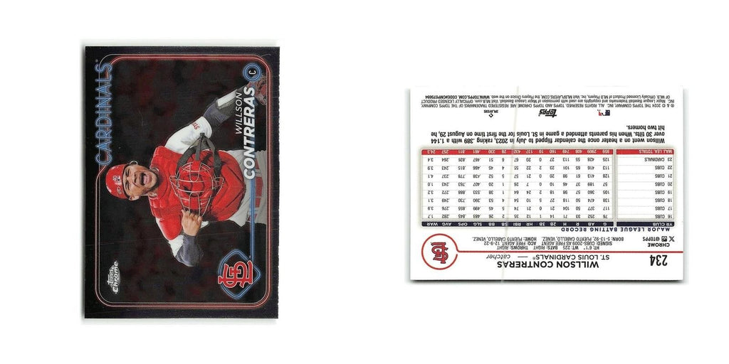Willson Contreras 2024 Topps Chrome #234 St. Louis Cardinals Baseball Card NM