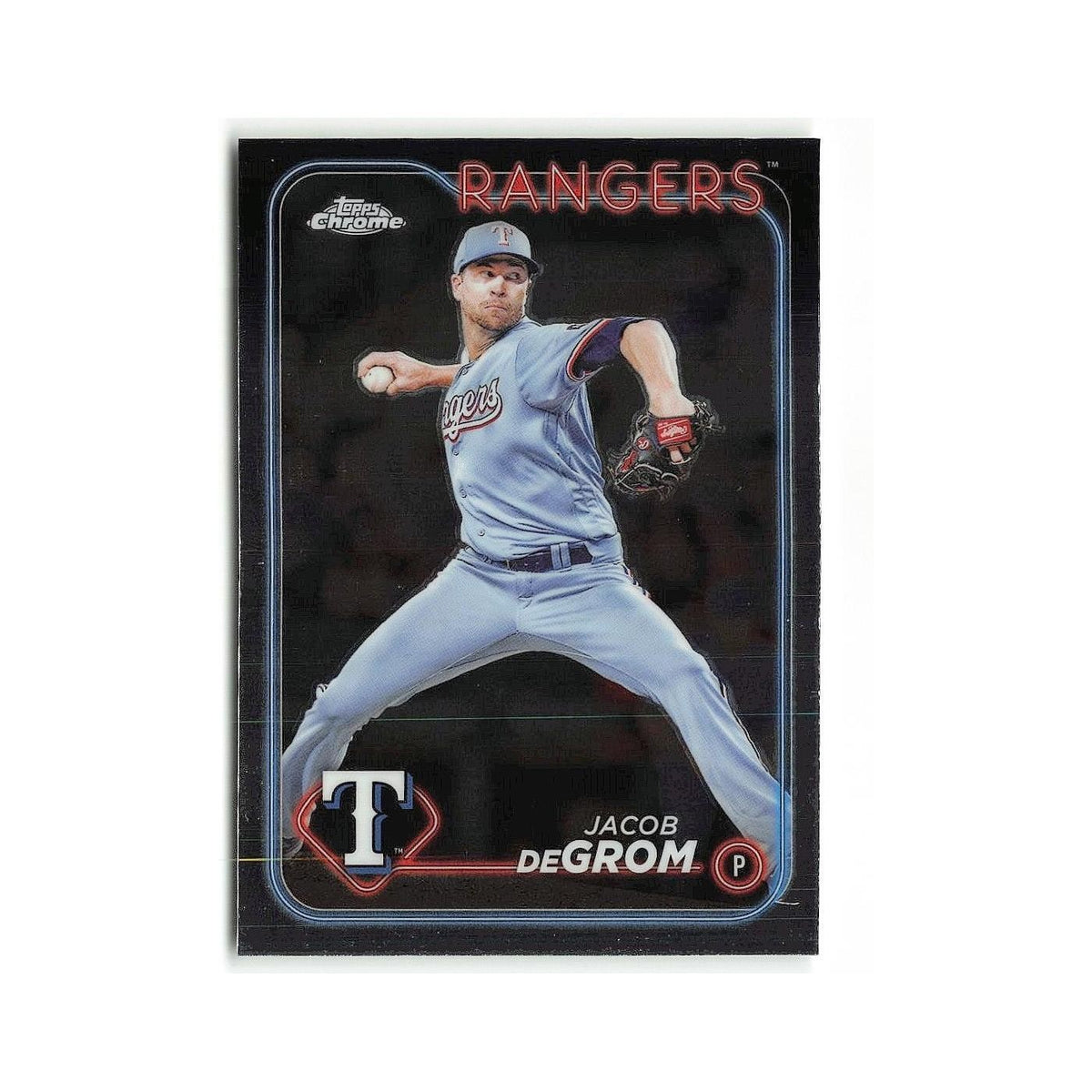 Jacob deGrom 2024 Topps Chrome #228 Texas Rangers Baseball Card NM