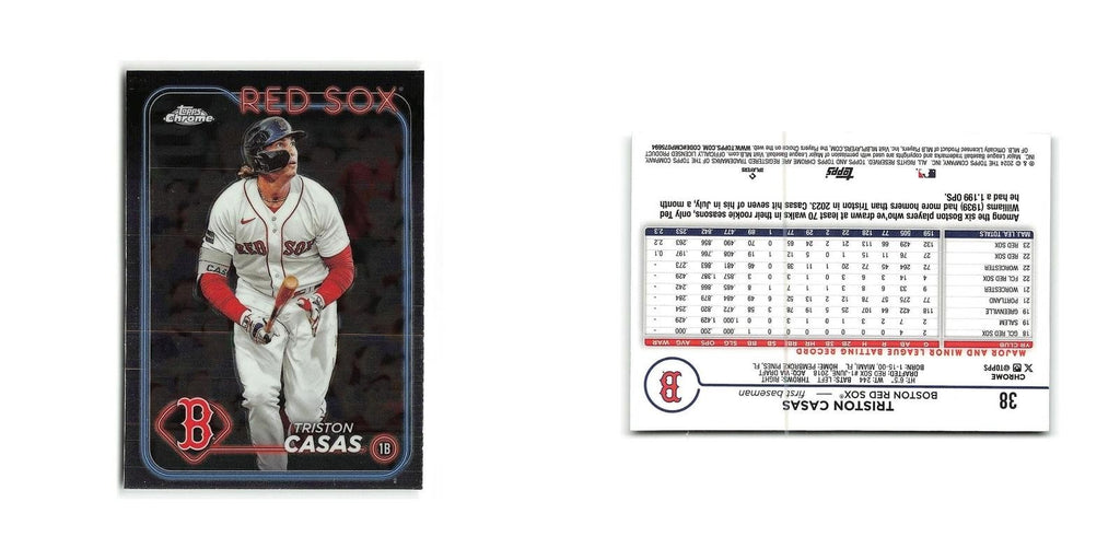 Triston Casas 2024 Topps Chrome #38 Boston Red Sox Baseball Card NM
