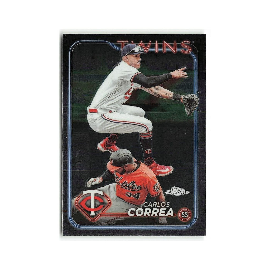 Carlos Correa 2024 Topps Chrome #156 Minnesota Twins Baseball Card NM