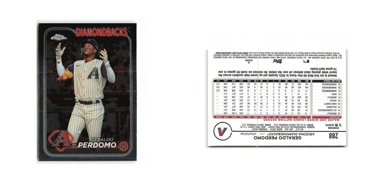 Geraldo Perdomo 2024 Topps Chrome #288 Arizona Diamondbacks Baseball Card NM