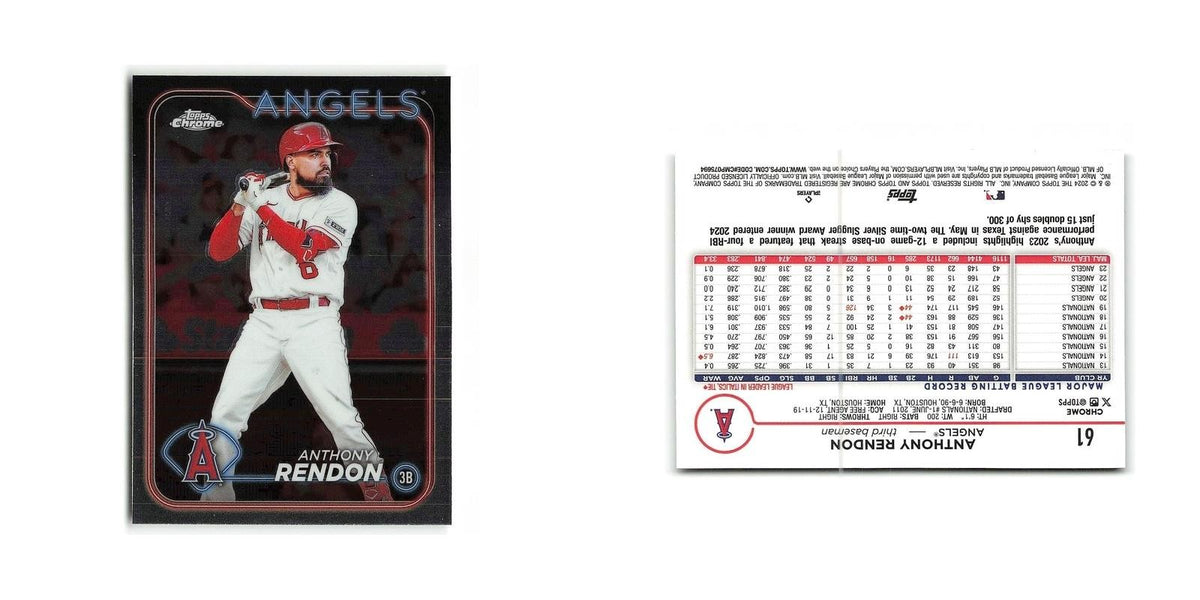 Anthony Rendon 2024 Topps Chrome #61 Los Angeles Angels Baseball Card NM