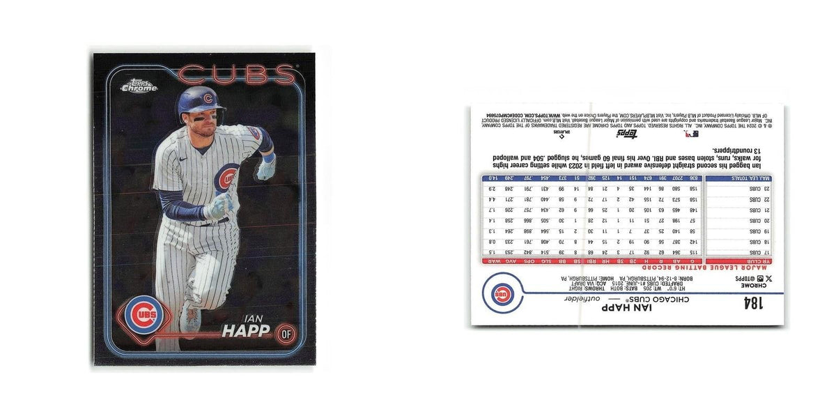 Ian Happ 2024 Topps Chrome #184 Chicago Cubs Baseball Card NM
