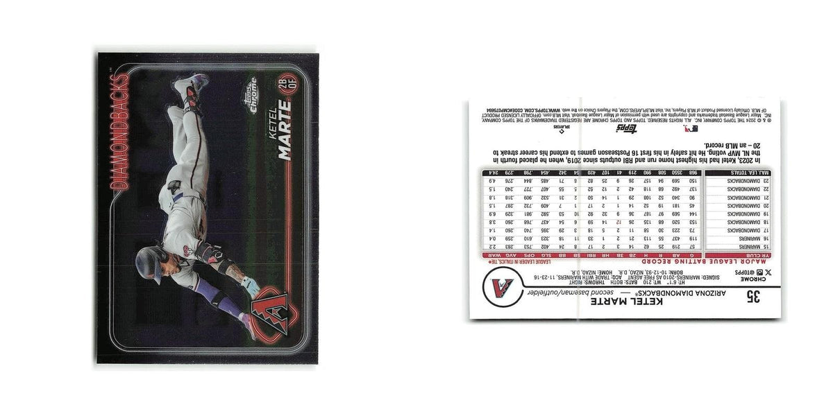 Ketel Marte 2024 Topps Chrome #35 Arizona Diamondbacks Baseball Card NM