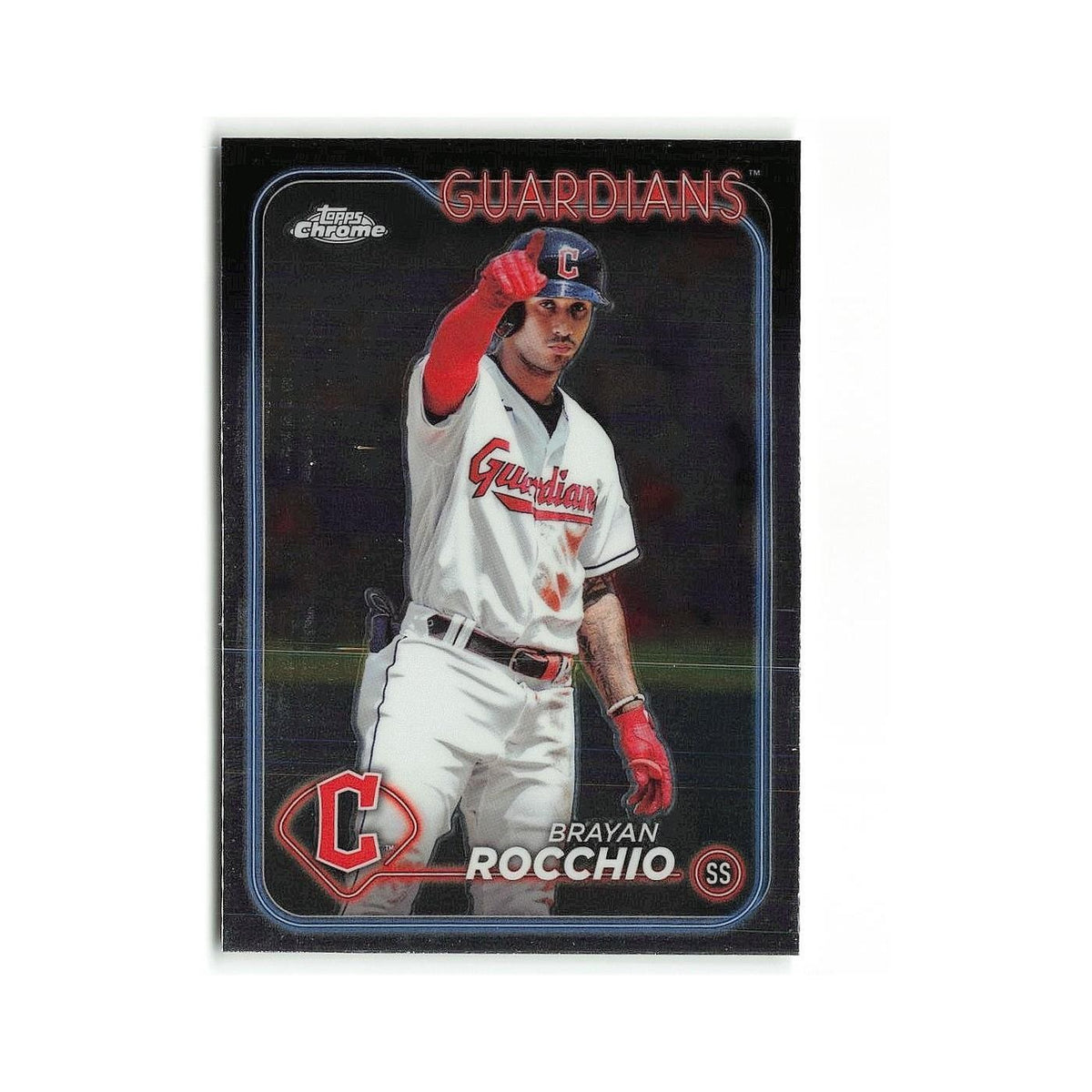 Brayan Rocchio 2024 Topps Chrome #113 Cleveland Guardians Baseball Card NM