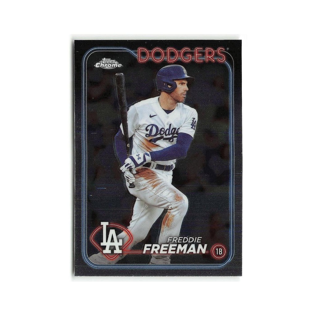 Freddie Freeman 2024 Topps Chrome #4 Los Angeles Dodgers Baseball Card NM