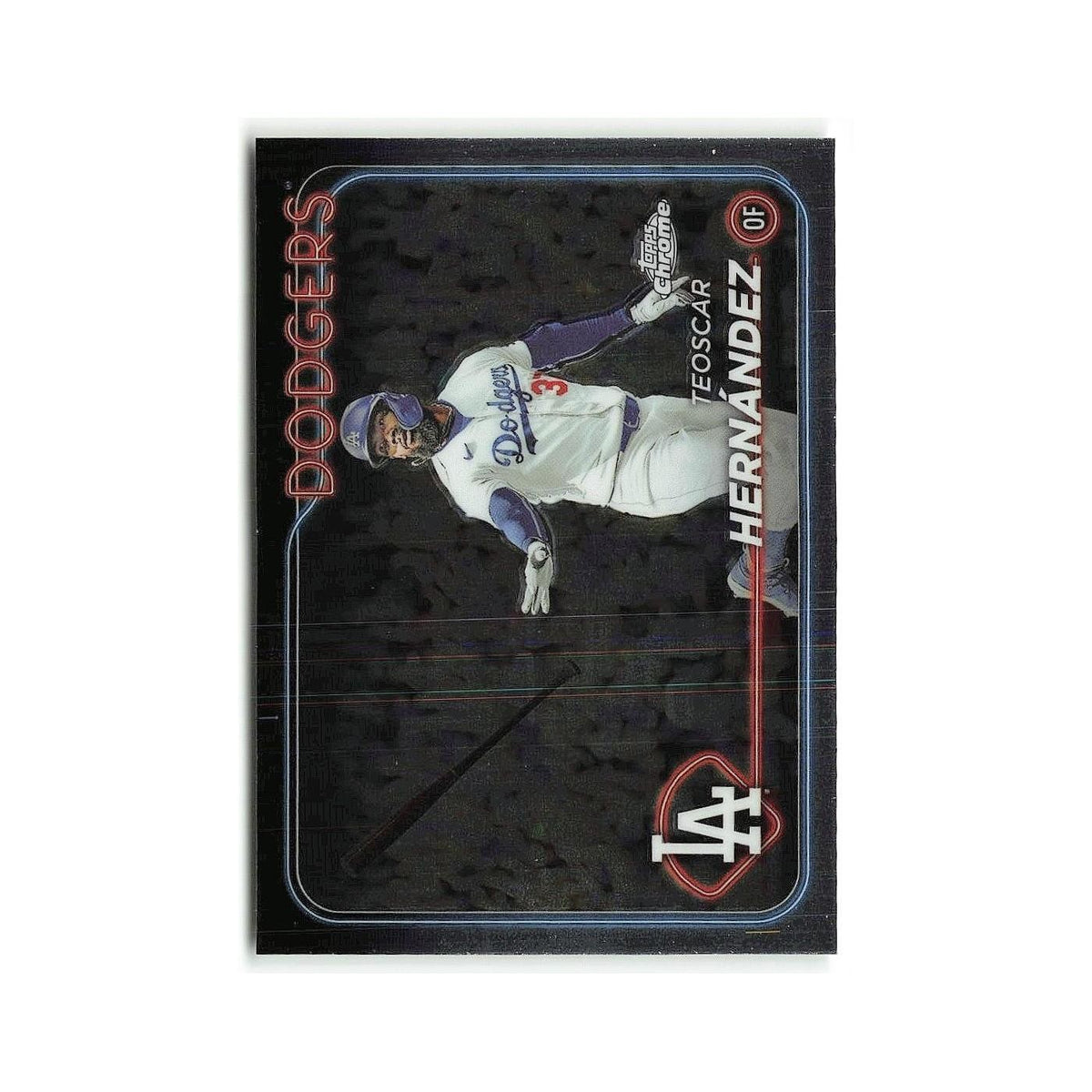 Teoscar Hernández 2024 Topps Chrome #57 Los Angeles Dodgers Baseball Card NM
