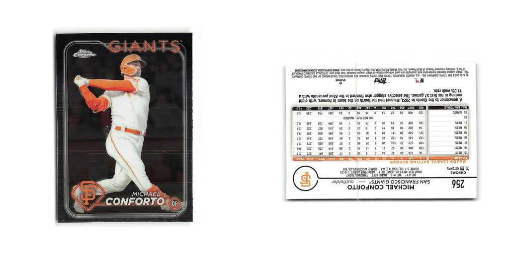 Michael Conforto 2024 Topps Chrome #256 San Francisco Giants Baseball Card NM