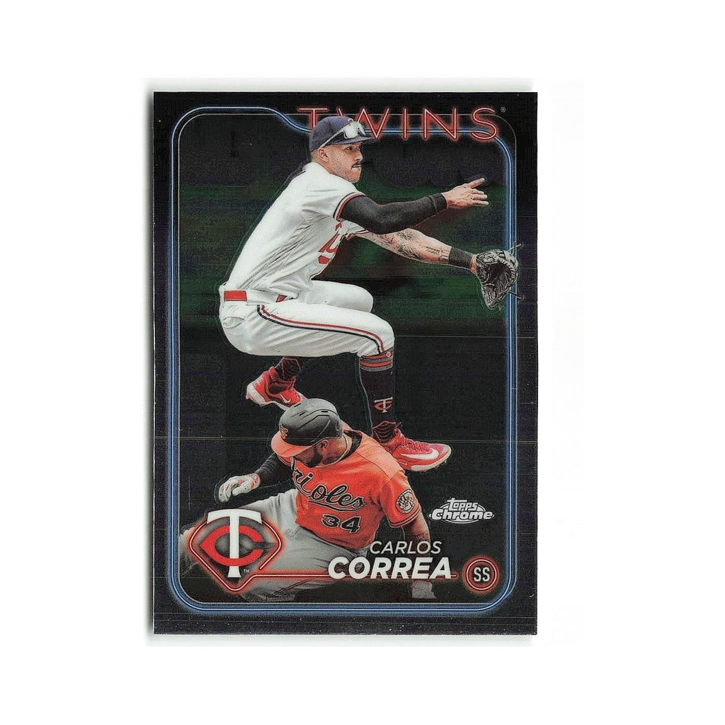 Carlos Correa 2024 Topps Chrome #156 Minnesota Twins Baseball Card NM