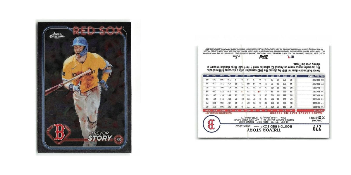 Trevor Story 2024 Topps Chrome #279 Boston Red Sox Baseball Card NM