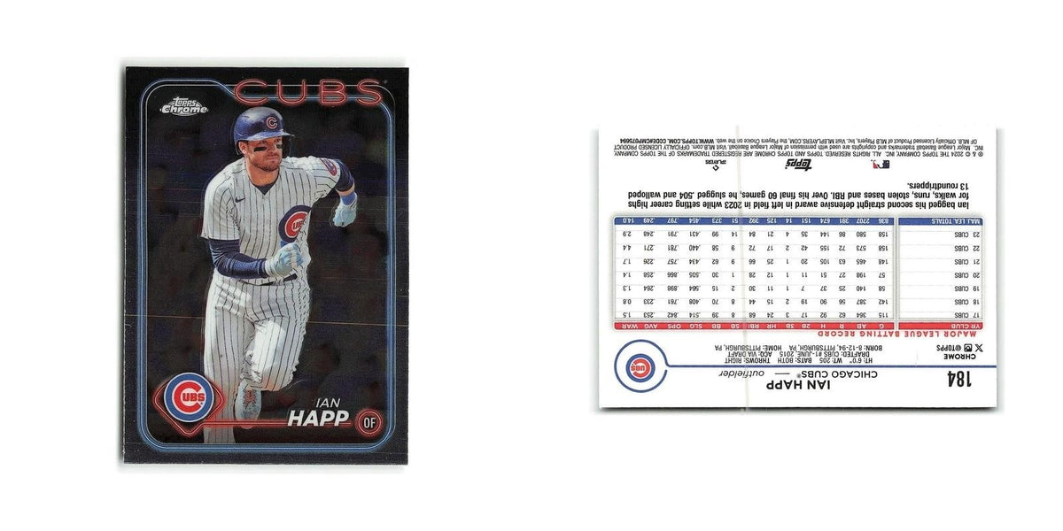 Ian Happ 2024 Topps Chrome #184 Chicago Cubs Baseball Card NM