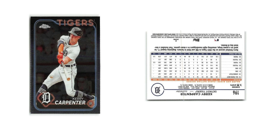 Kerry Carpenter 2024 Topps Chrome #196 Detroit Tigers Baseball Card NM
