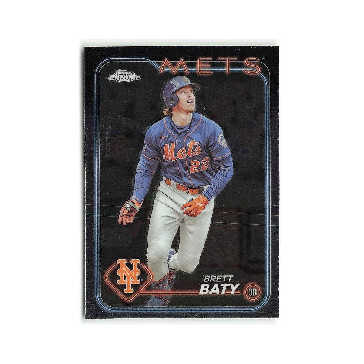 Brett Baty 2024 Topps Chrome #17 New York Mets Baseball Card NM