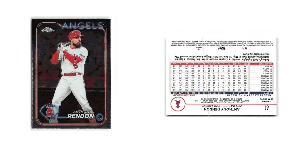 Anthony Rendon 2024 Topps Chrome #61 Los Angeles Angels Baseball Card NM