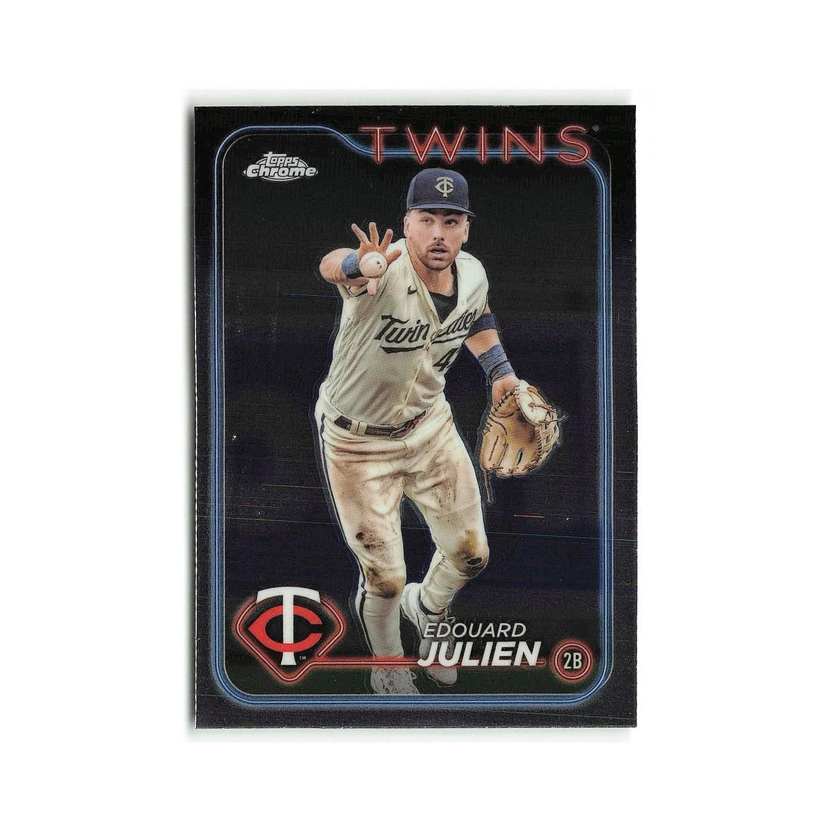 Edouard Julien 2024 Topps Chrome #152 Minnesota Twins Baseball Card NM
