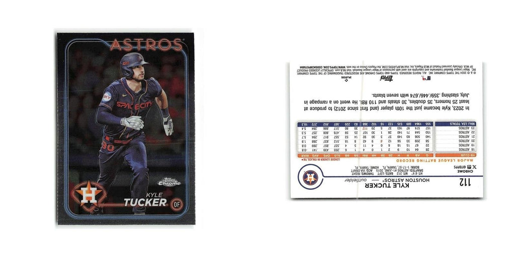 Kyle Tucker 2024 Topps Chrome #112 Houston Astros Baseball Card NM