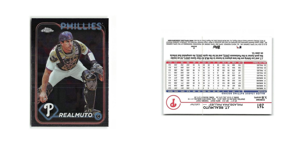 J.T. Realmuto 2024 Topps Chrome #261 Philadelphia Phillies Baseball Card NM