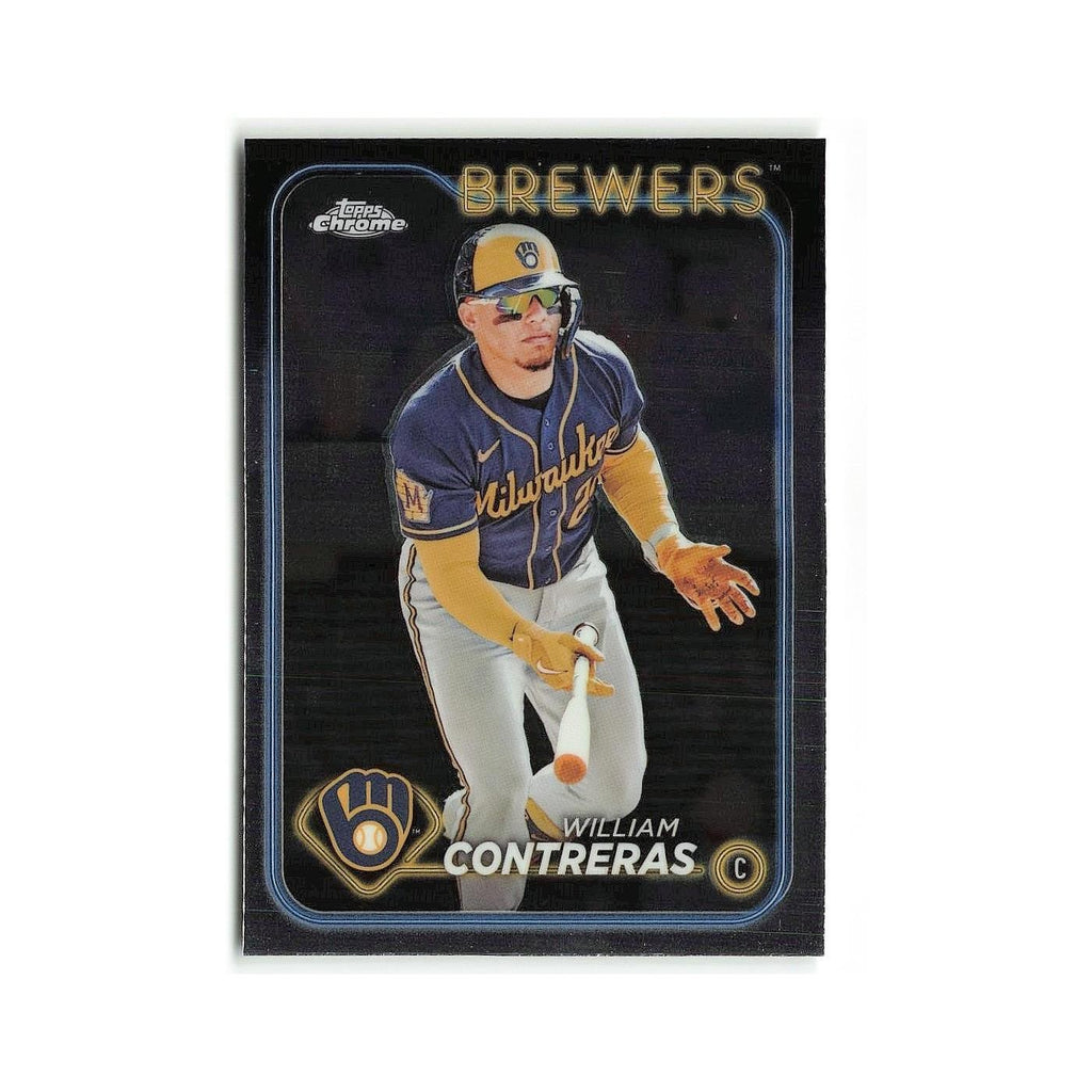 William Contreras 2024 Topps Chrome #24 Milwaukee Brewers Baseball Card NM