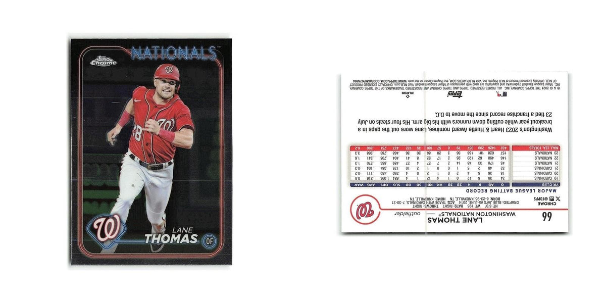 Lane Thomas 2024 Topps Chrome #66 Washington Nationals Baseball Card NM