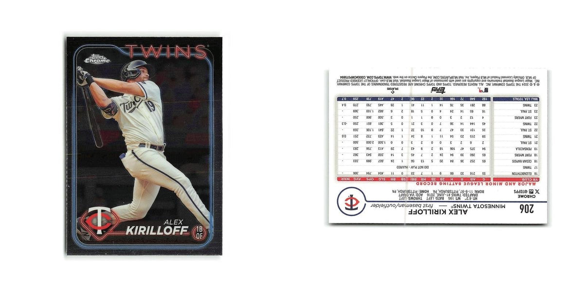 Alex Kirilloff 2024 Topps Chrome #206 Minnesota Twins Baseball Card NM