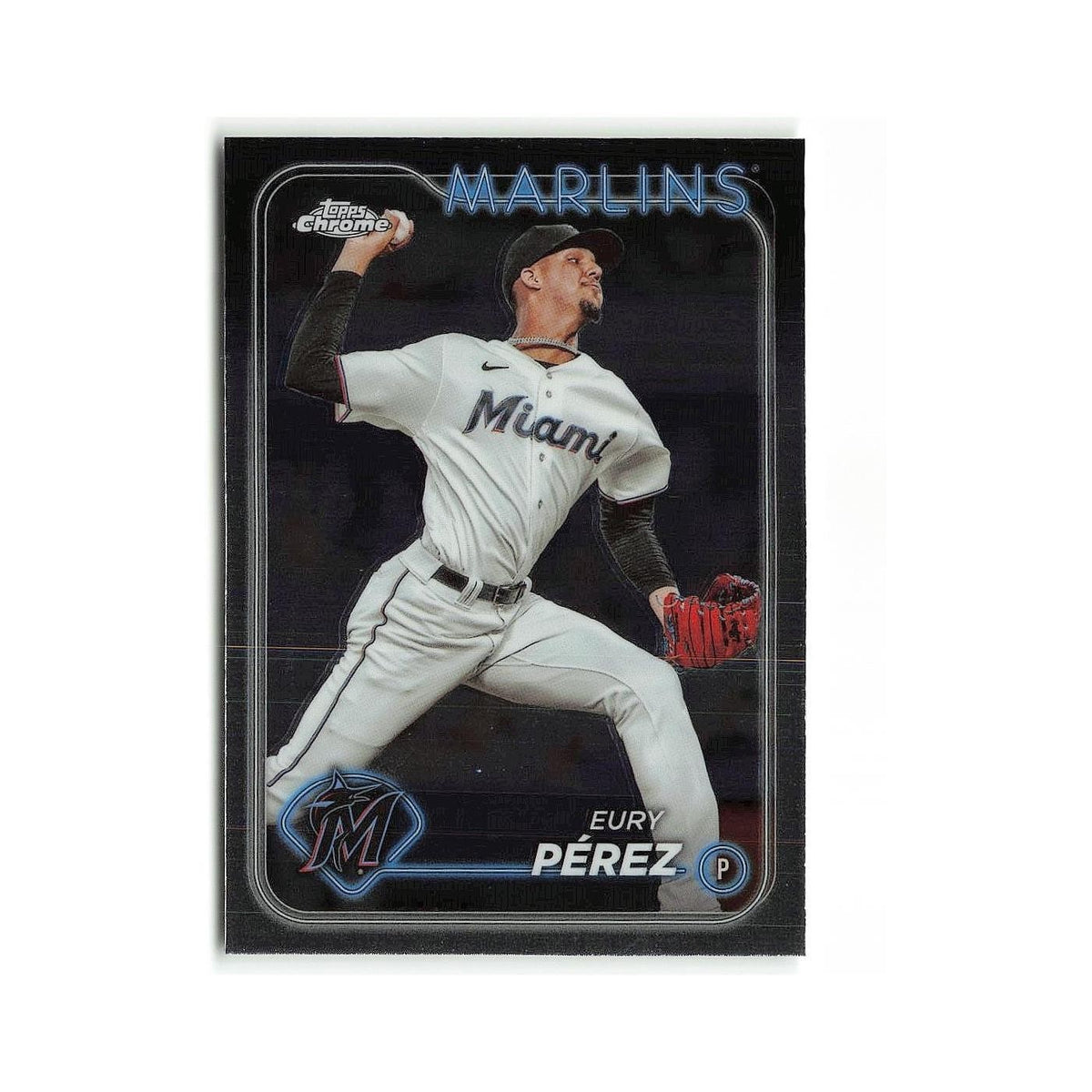 Eury Pérez 2024 Topps Chrome #6 Miami Marlins Baseball Card NM