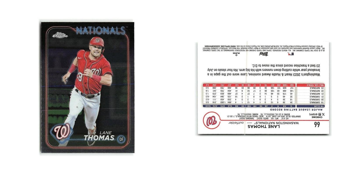 Lane Thomas 2024 Topps Chrome #66 Washington Nationals Baseball Card NM
