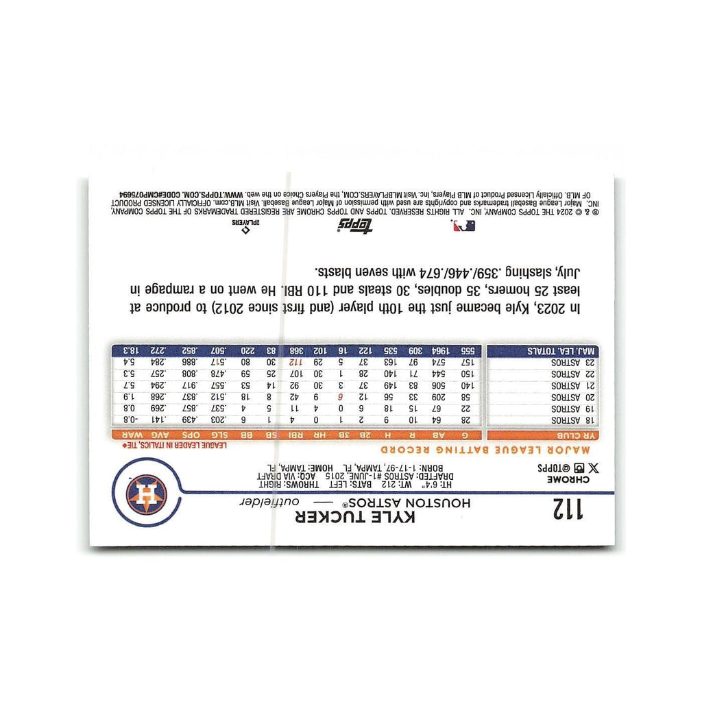 Kyle Tucker 2024 Topps Chrome #112 Houston Astros Baseball Card NM