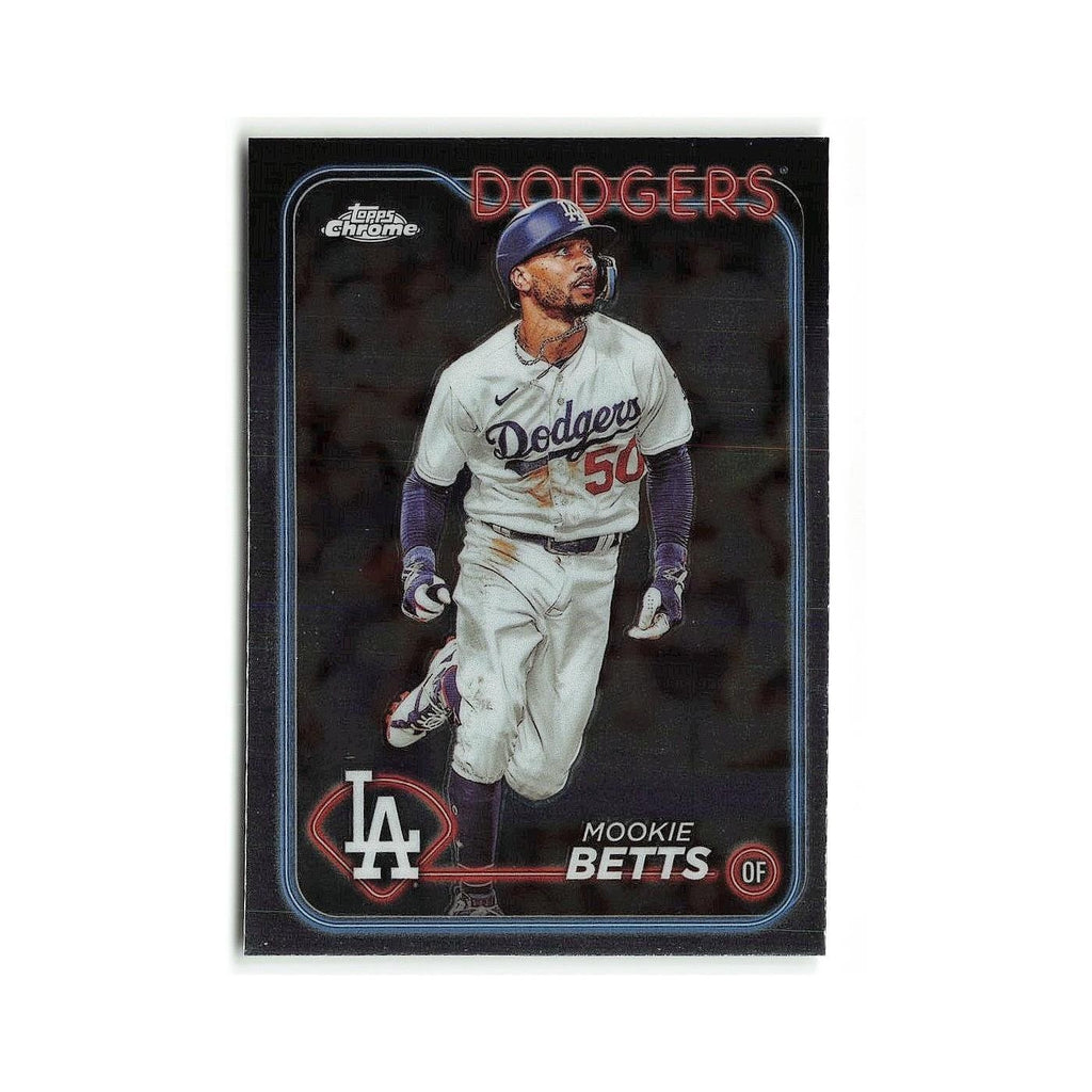 Mookie Betts 2024 Topps Chrome #296 Los Angeles Dodgers Baseball Card NM