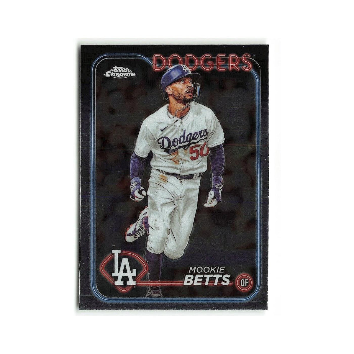 Mookie Betts 2024 Topps Chrome #296 Los Angeles Dodgers Baseball Card NM