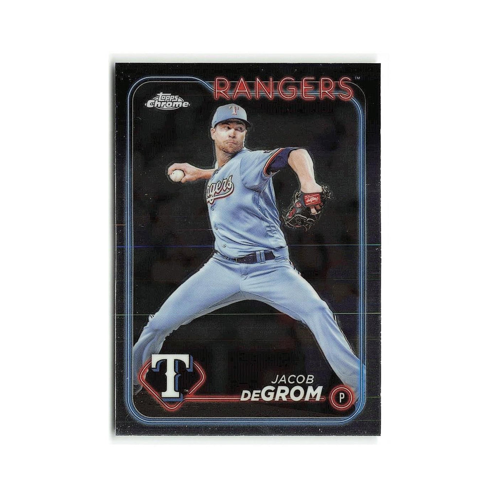 Jacob deGrom 2024 Topps Chrome #228 Texas Rangers Baseball Card NM