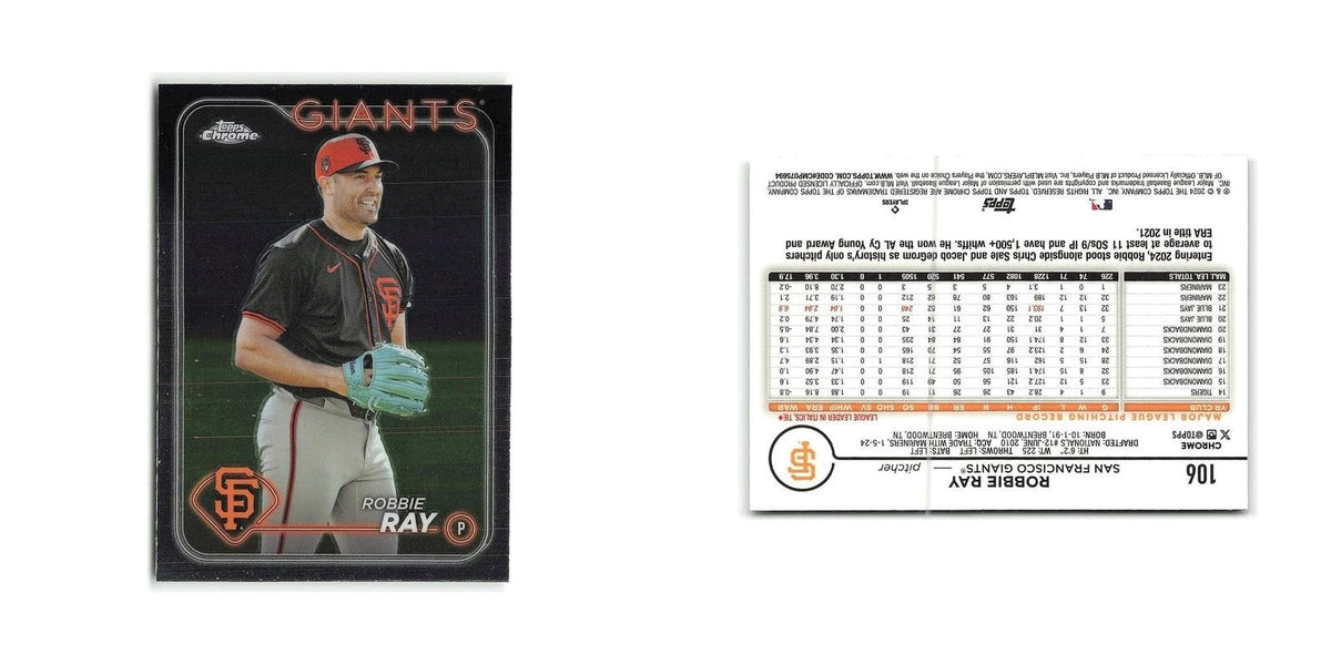 Robbie Ray 2024 Topps Chrome #106 San Francisco Giants Baseball Card NM