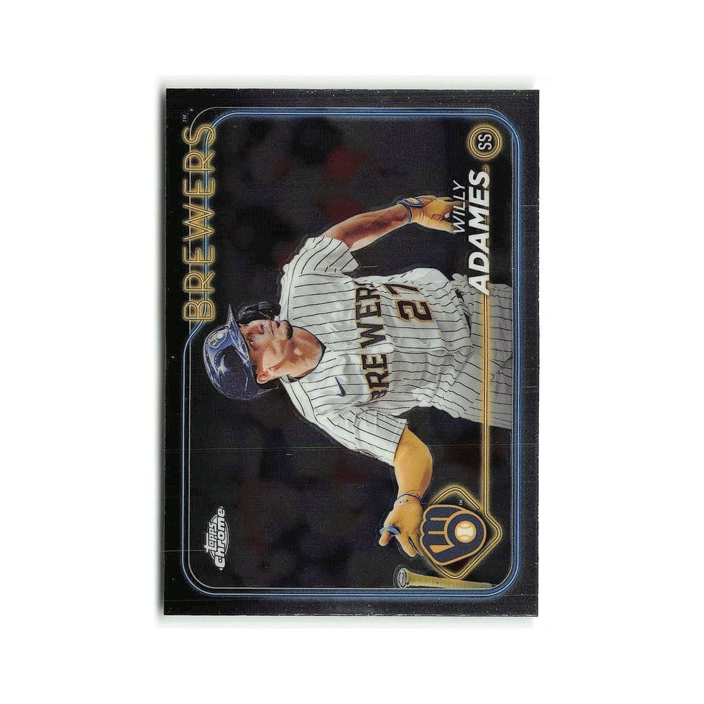 Willy Adames 2024 Topps Chrome #126 Milwaukee Brewers Baseball Card NM
