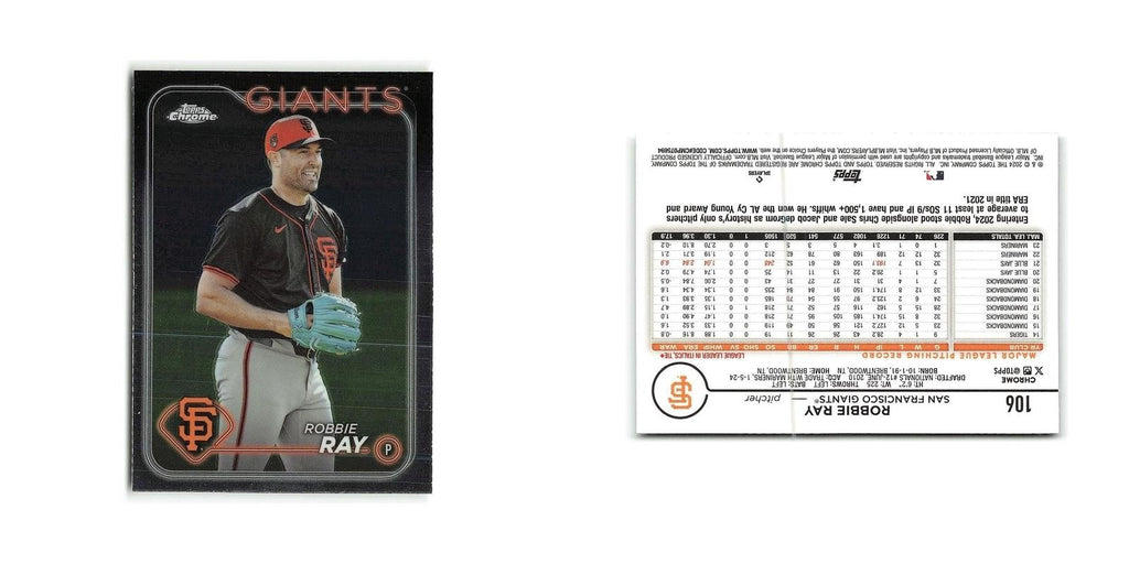 Robbie Ray 2024 Topps Chrome #106 San Francisco Giants Baseball Card NM