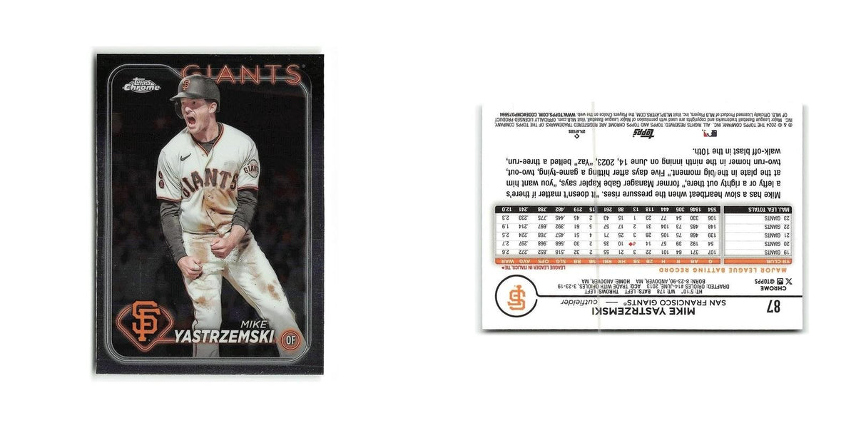 Mike Yastrzemski 2024 Topps Chrome #87 San Francisco Giants Baseball Card NM