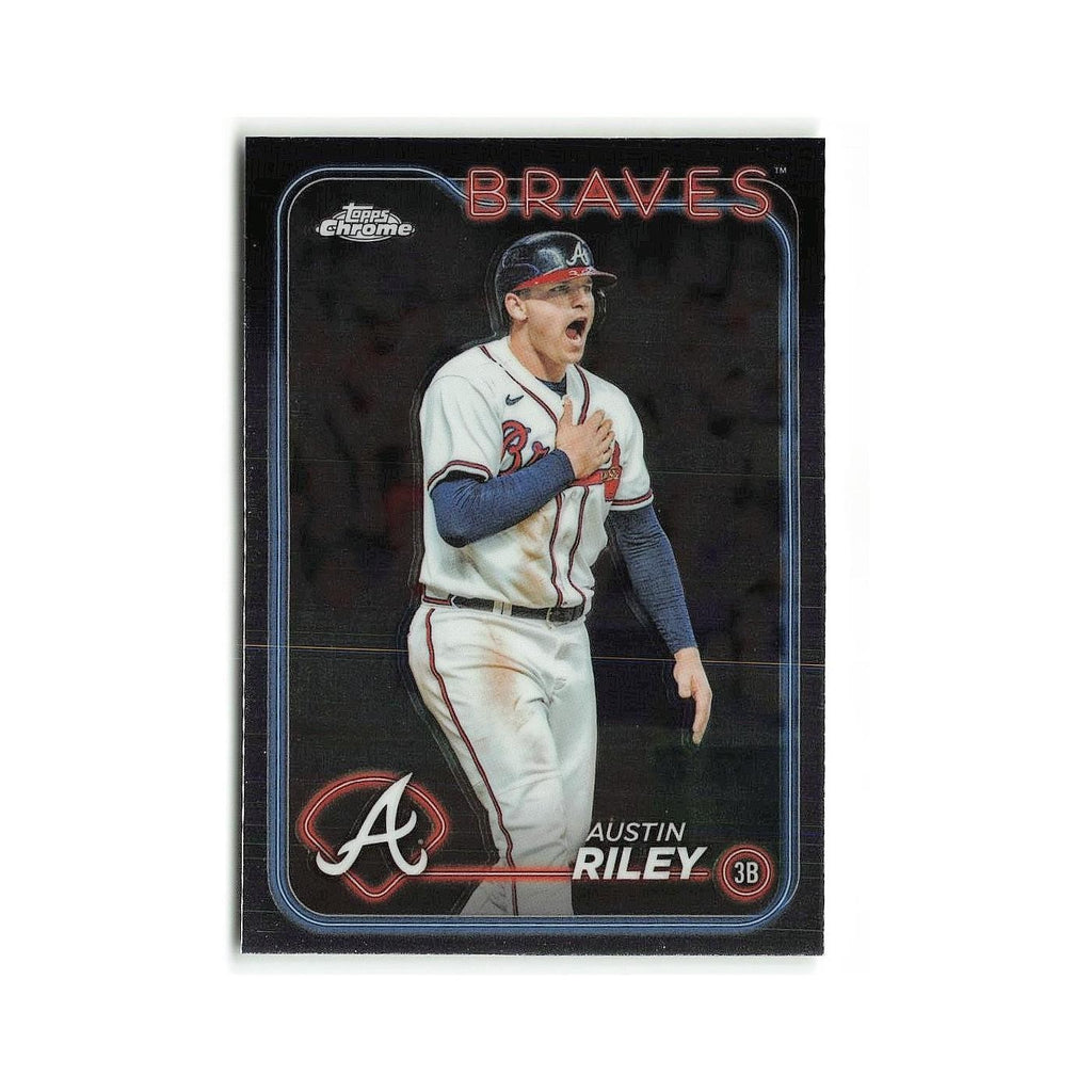 Austin Riley 2024 Topps Chrome #84 Atlanta Braves Baseball Card NM