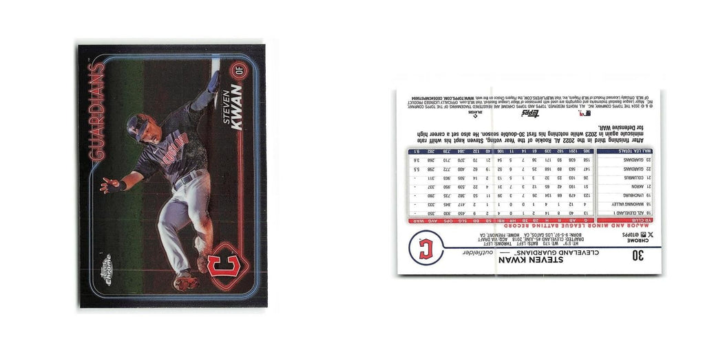 Steven Kwan 2024 Topps Chrome #30 Cleveland Guardians Baseball Card NM