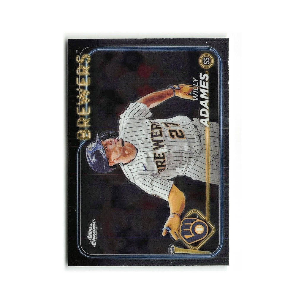 Willy Adames 2024 Topps Chrome #126 Milwaukee Brewers Baseball Card NM